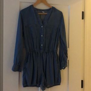 Chambray Romper